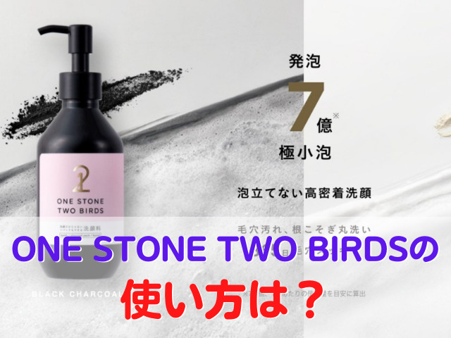 ONE STONE TWO BIRDSの使い方は？